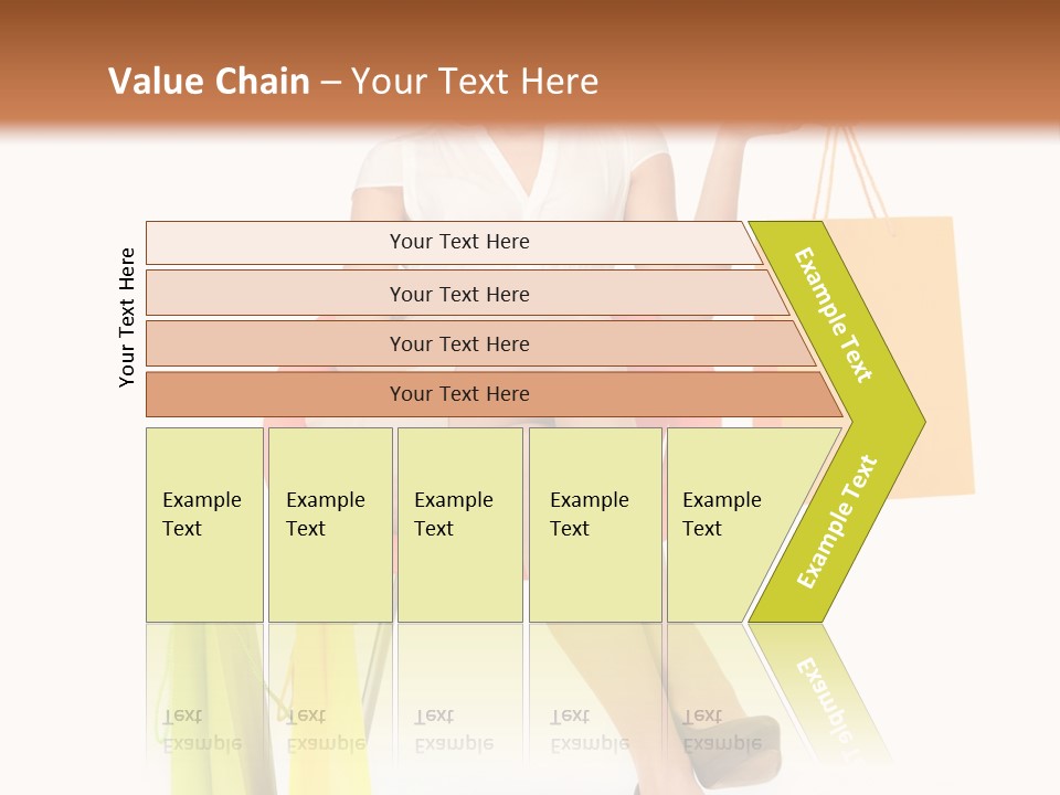 Pretty Shopping Lady PowerPoint Template