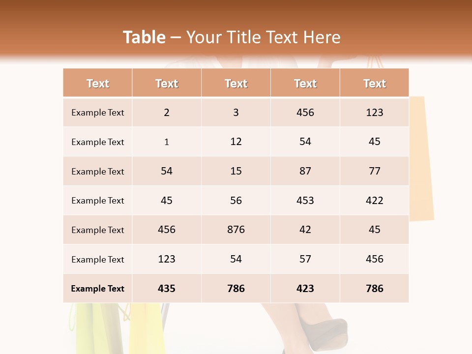 Pretty Shopping Lady PowerPoint Template