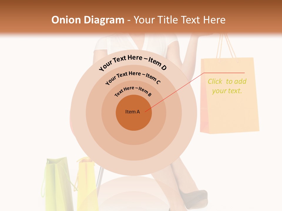 Pretty Shopping Lady PowerPoint Template