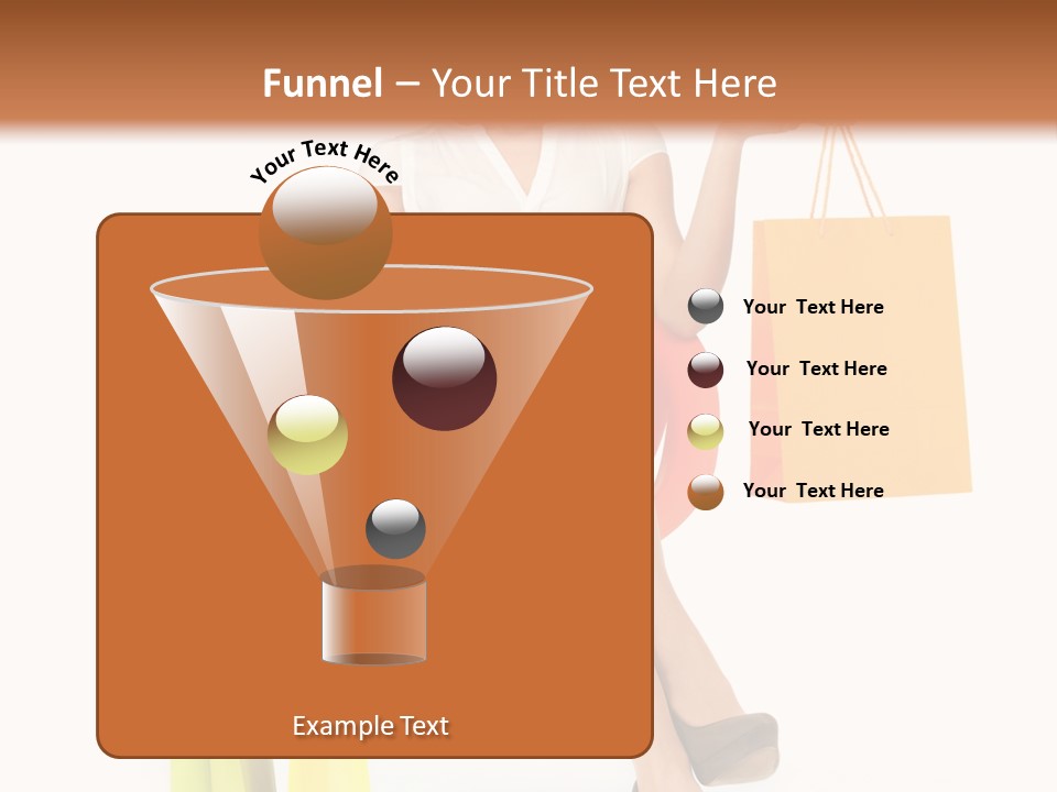 Pretty Shopping Lady PowerPoint Template