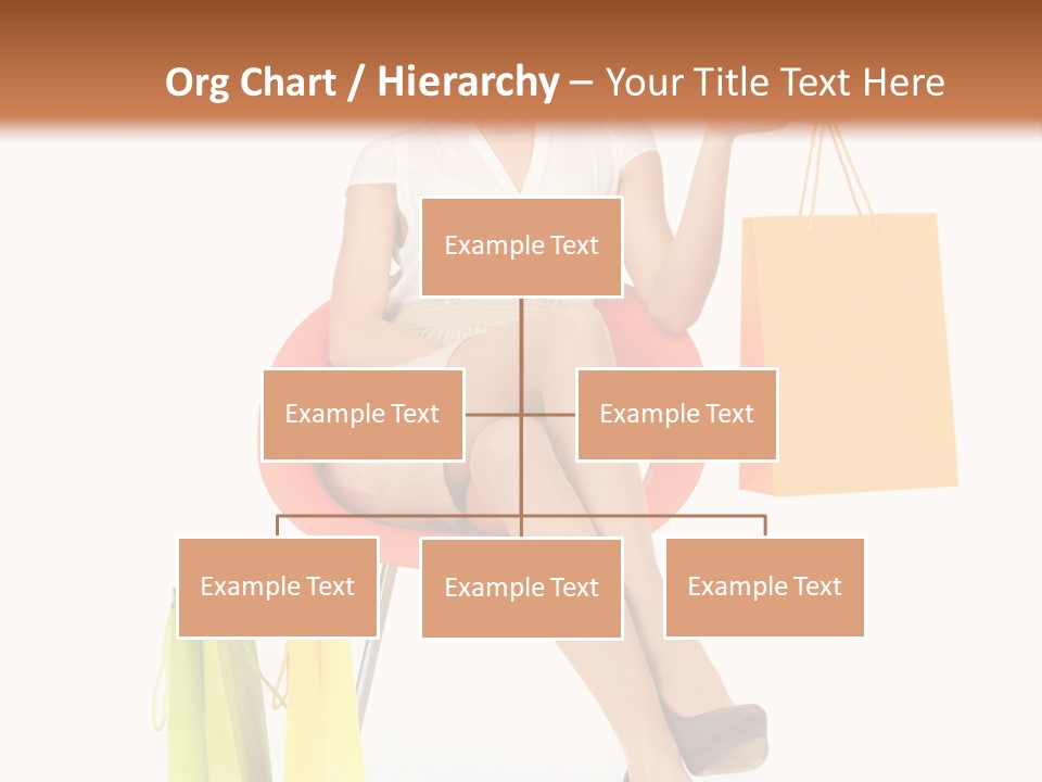 Pretty Shopping Lady PowerPoint Template