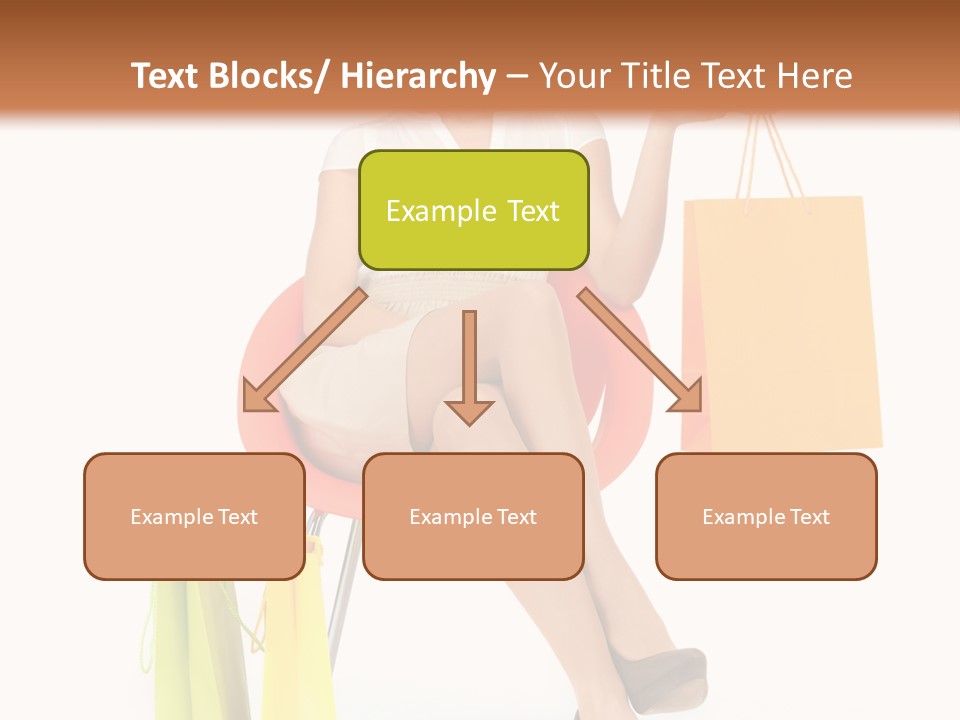 Pretty Shopping Lady PowerPoint Template