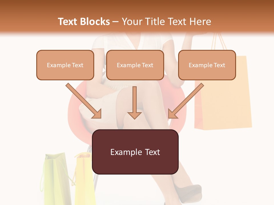 Pretty Shopping Lady PowerPoint Template