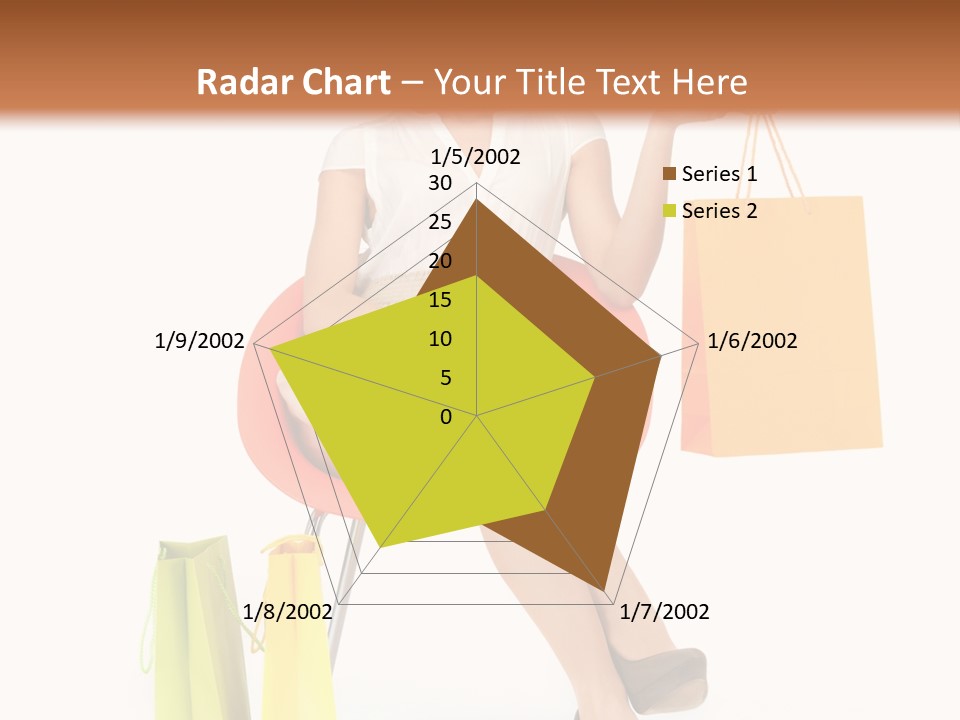 Pretty Shopping Lady PowerPoint Template