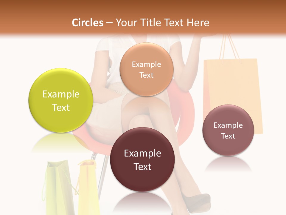 Pretty Shopping Lady PowerPoint Template