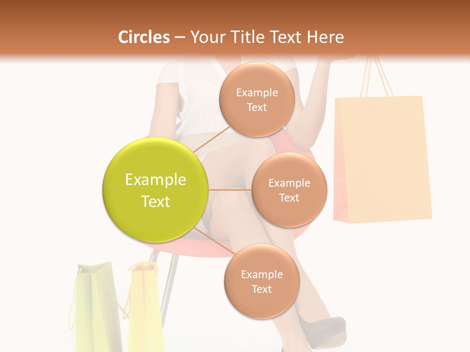 Pretty Shopping Lady PowerPoint Template