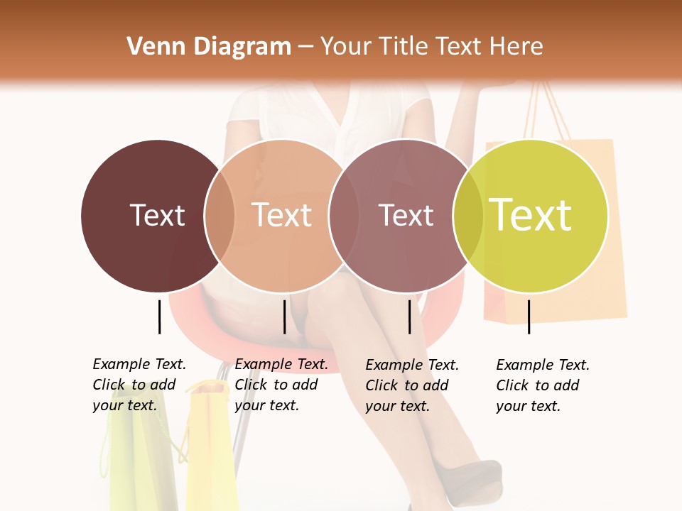 Pretty Shopping Lady PowerPoint Template