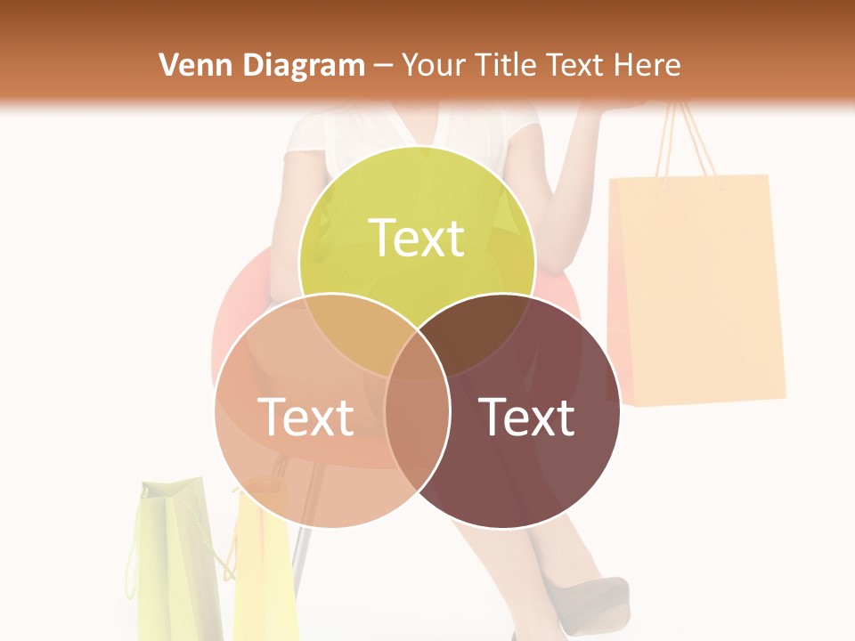 Pretty Shopping Lady PowerPoint Template