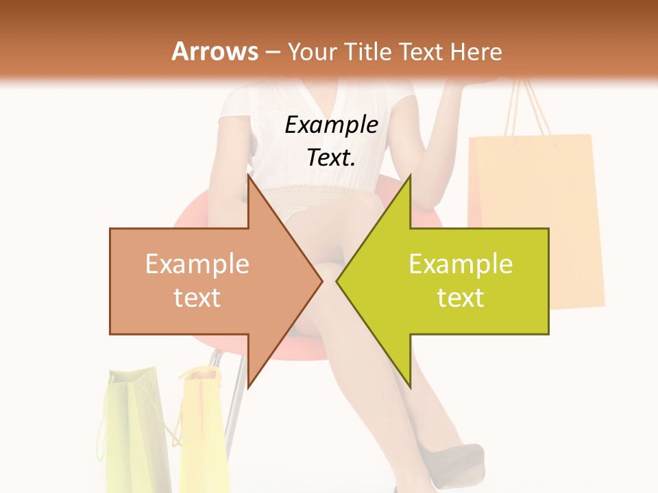 Pretty Shopping Lady PowerPoint Template