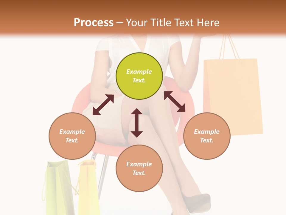 Pretty Shopping Lady PowerPoint Template