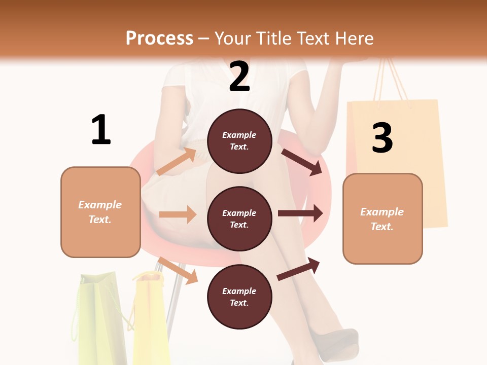 Pretty Shopping Lady PowerPoint Template