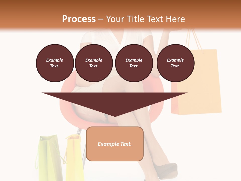 Pretty Shopping Lady PowerPoint Template