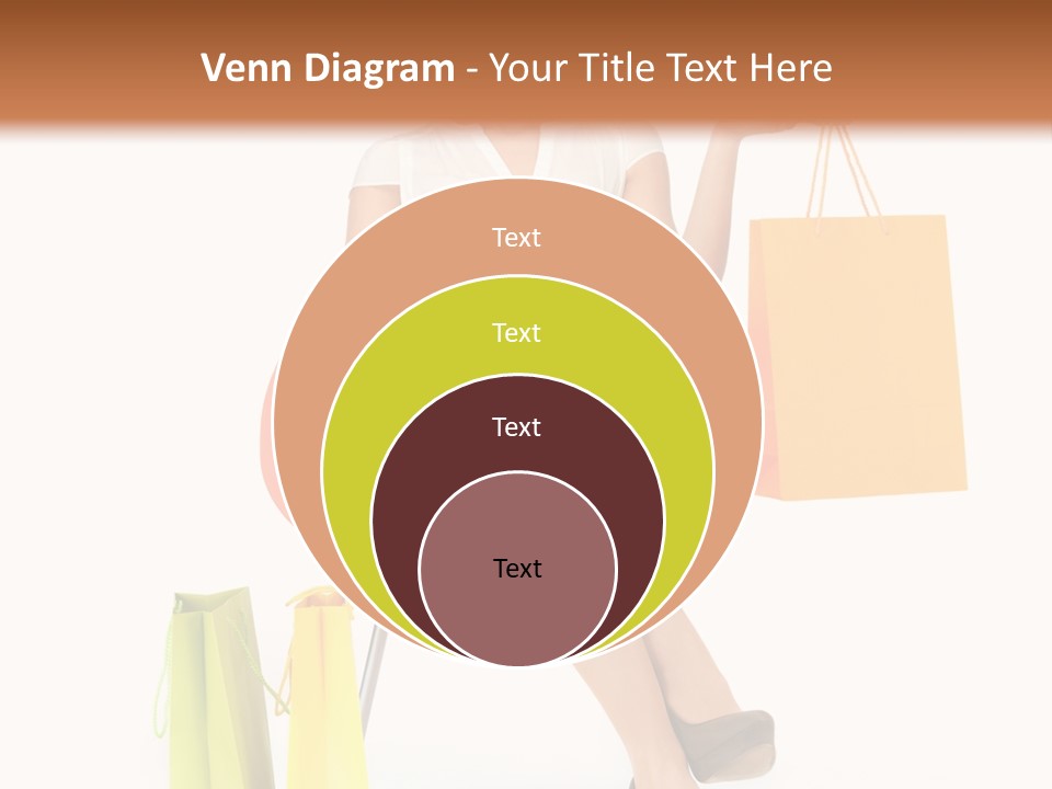 Pretty Shopping Lady PowerPoint Template