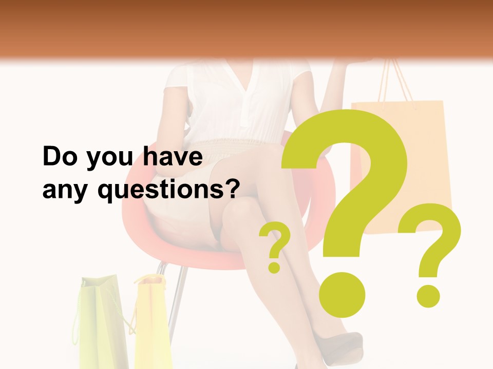 Pretty Shopping Lady PowerPoint Template