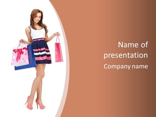 Wealth Present Female PowerPoint Template