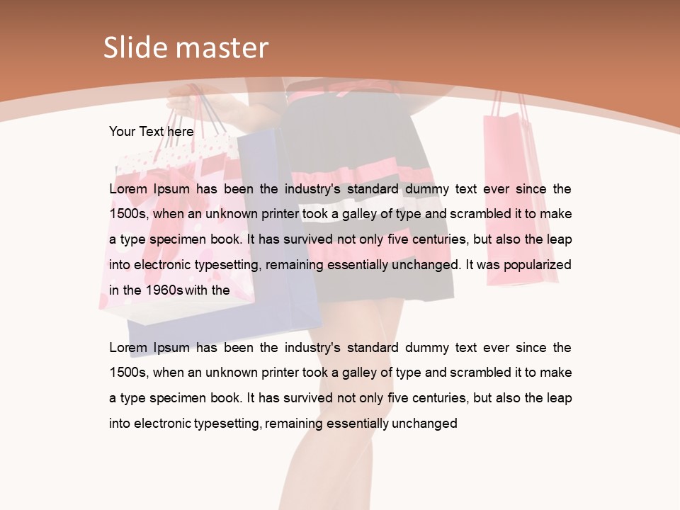 Wealth Present Female PowerPoint Template