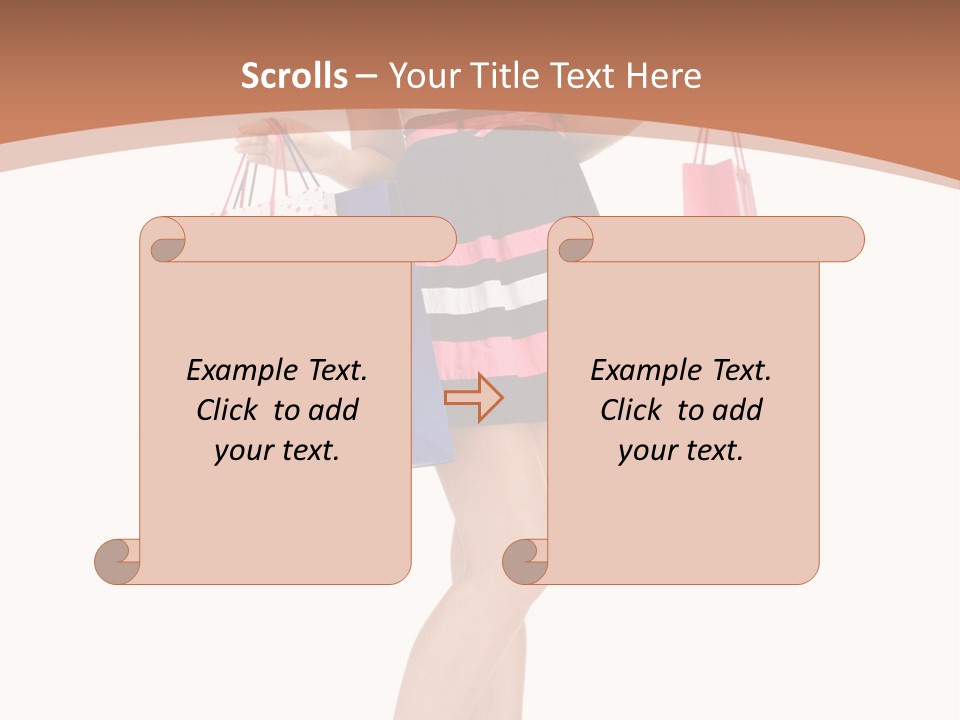 Wealth Present Female PowerPoint Template