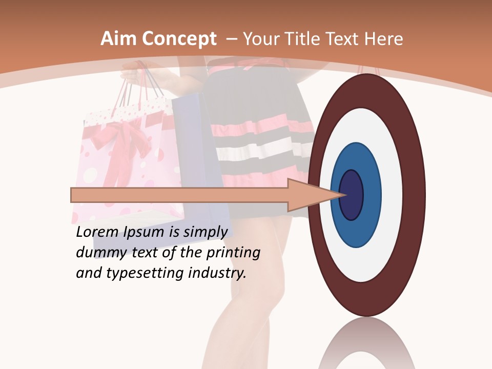 Wealth Present Female PowerPoint Template