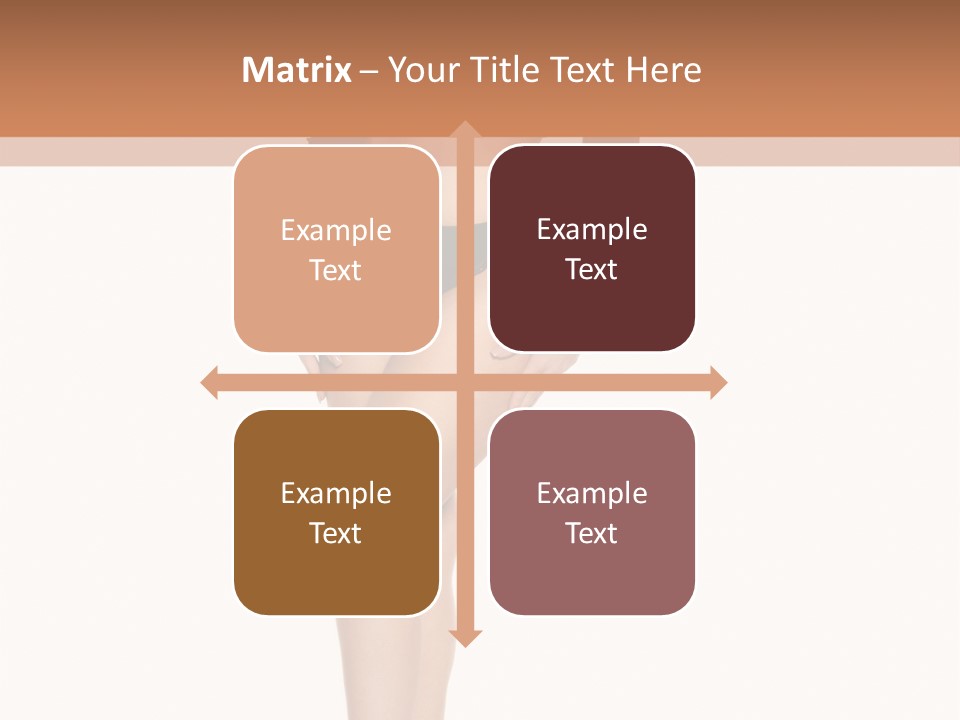 Flirty White Full Length Shot PowerPoint Template