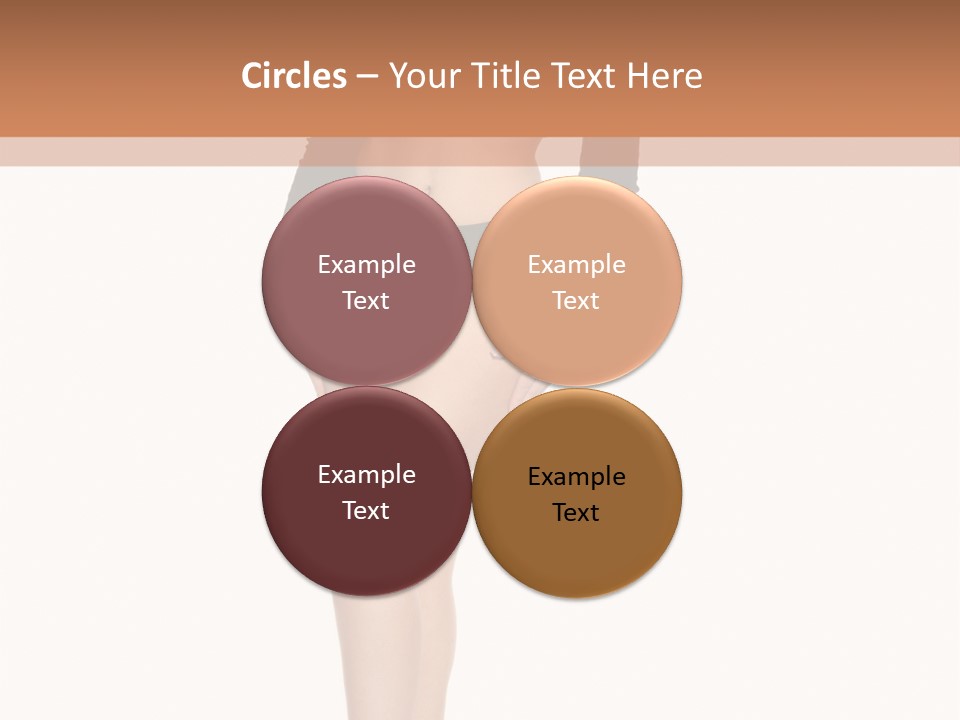 Flirty White Full Length Shot PowerPoint Template