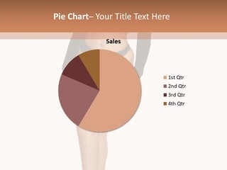 Flirty White Full Length Shot PowerPoint Template