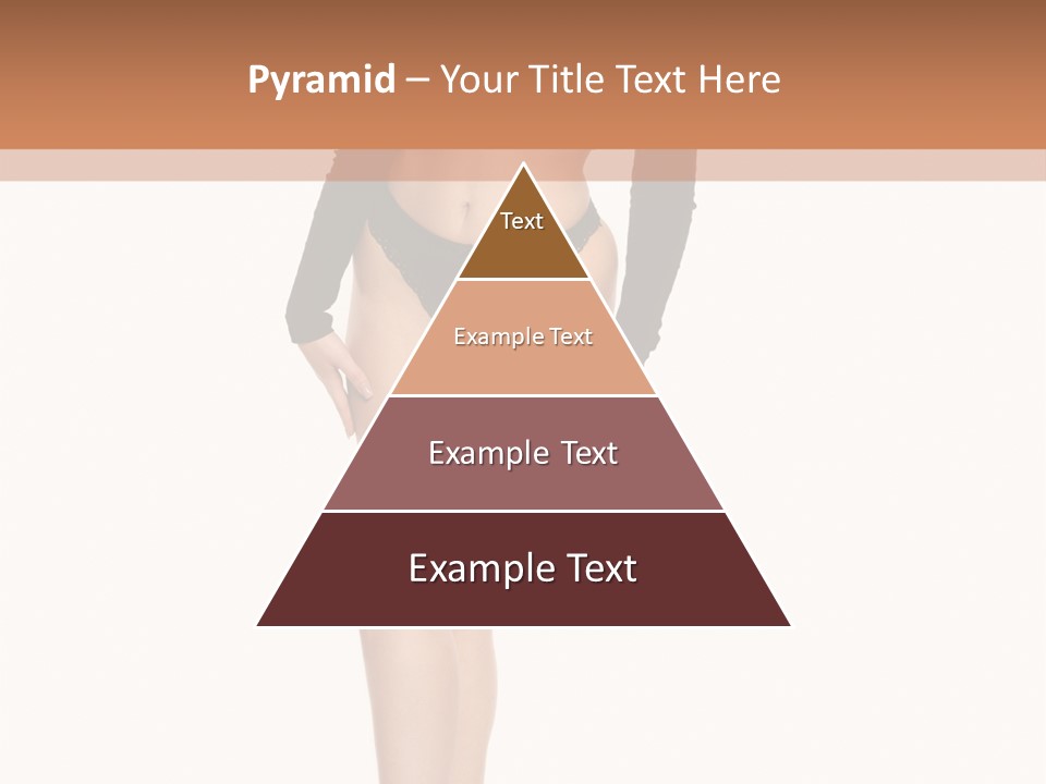 Flirty White Full Length Shot PowerPoint Template