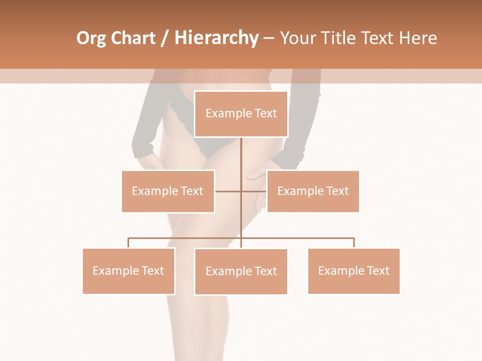 Flirty White Full Length Shot PowerPoint Template