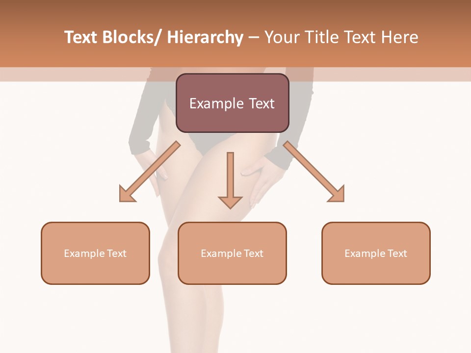 Flirty White Full Length Shot PowerPoint Template