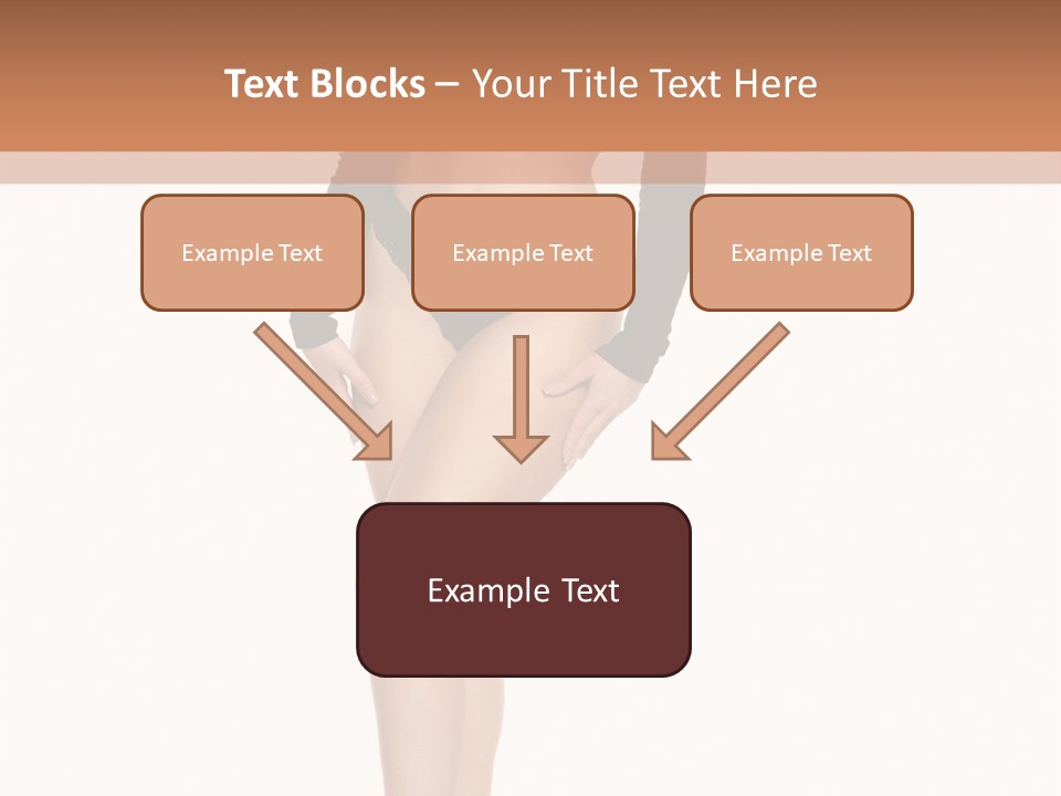 Flirty White Full Length Shot PowerPoint Template