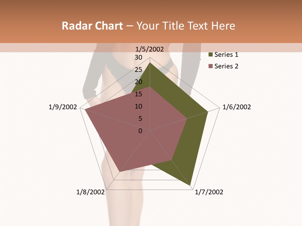 Flirty White Full Length Shot PowerPoint Template