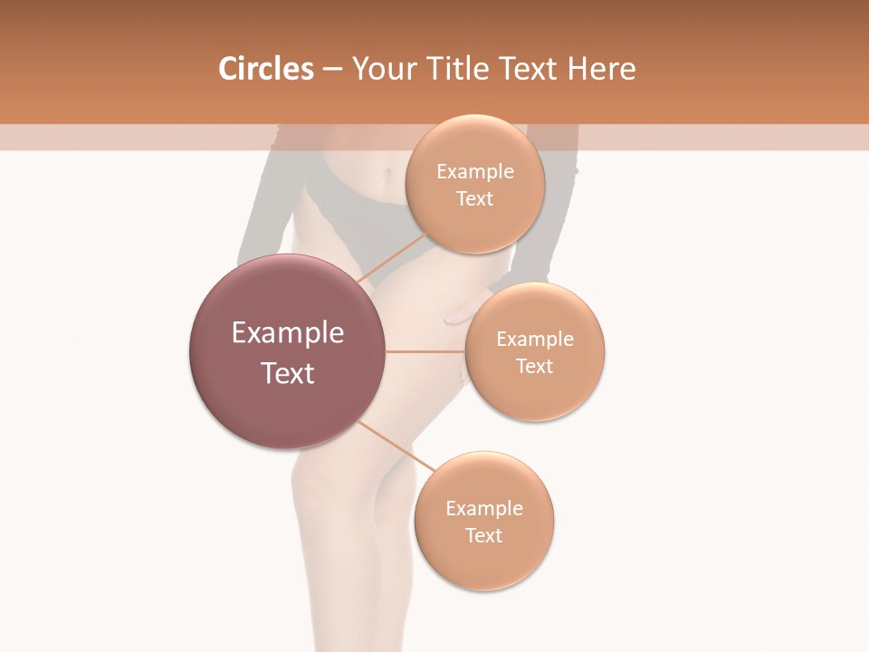 Flirty White Full Length Shot PowerPoint Template