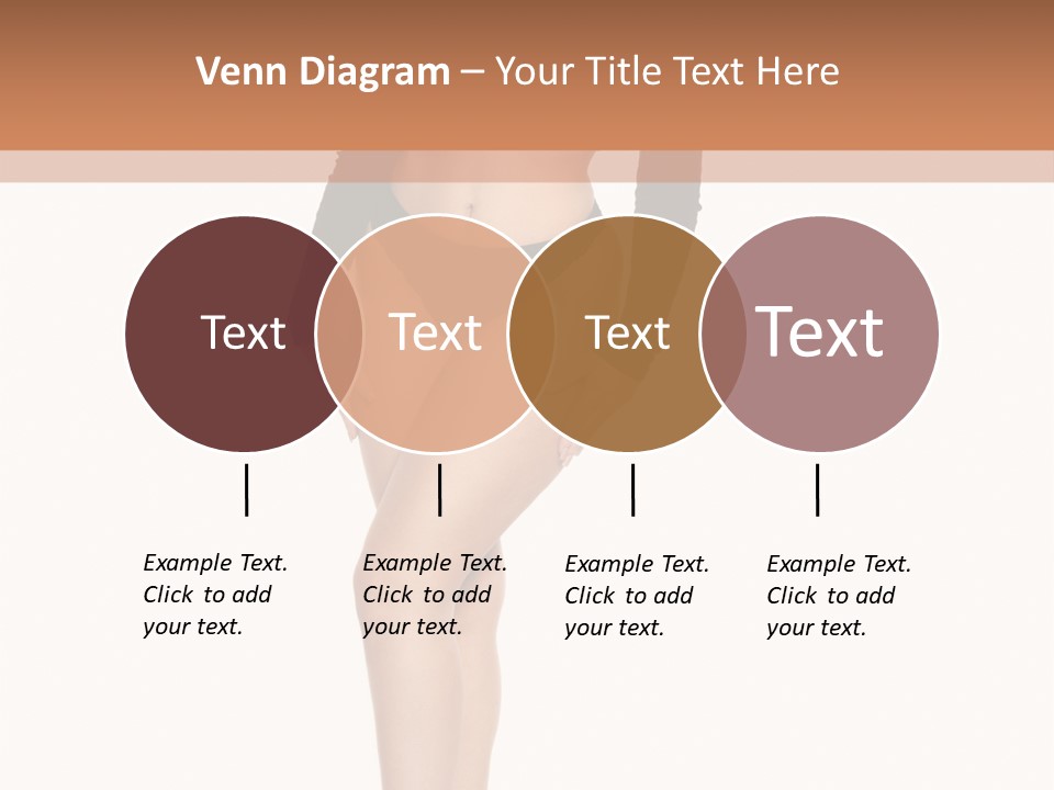 Flirty White Full Length Shot PowerPoint Template