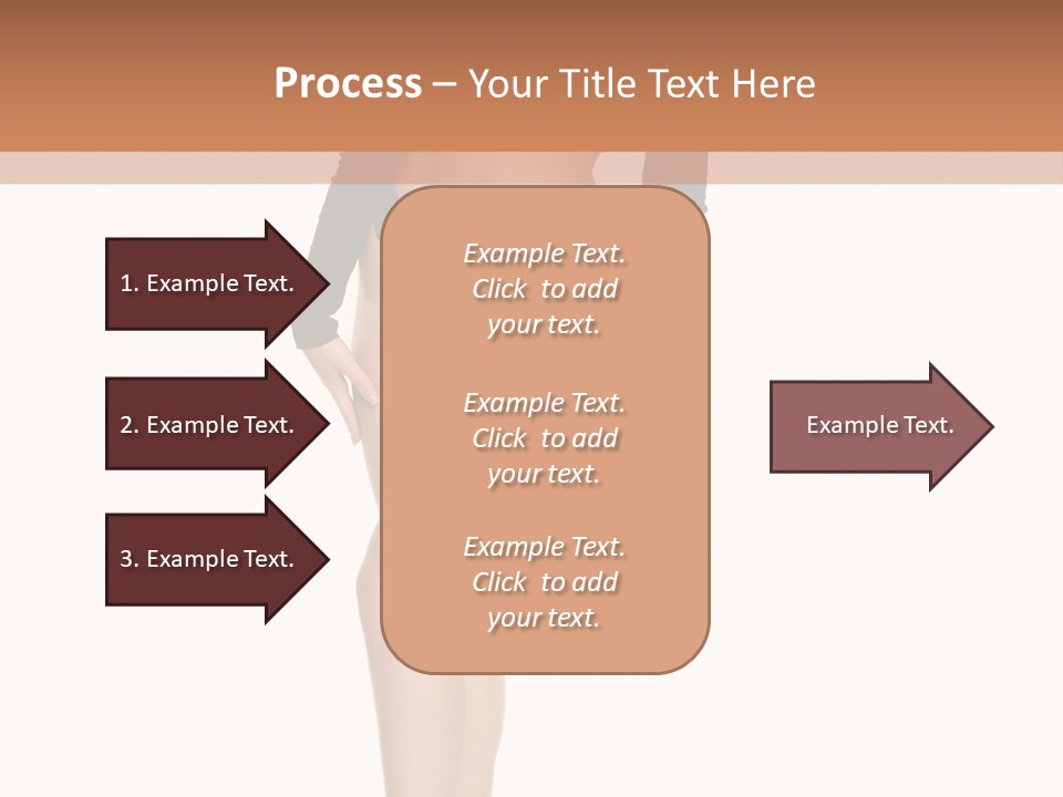 Flirty White Full Length Shot PowerPoint Template