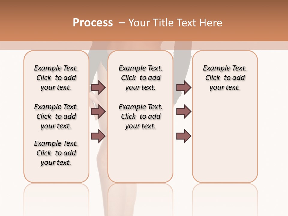 Flirty White Full Length Shot PowerPoint Template