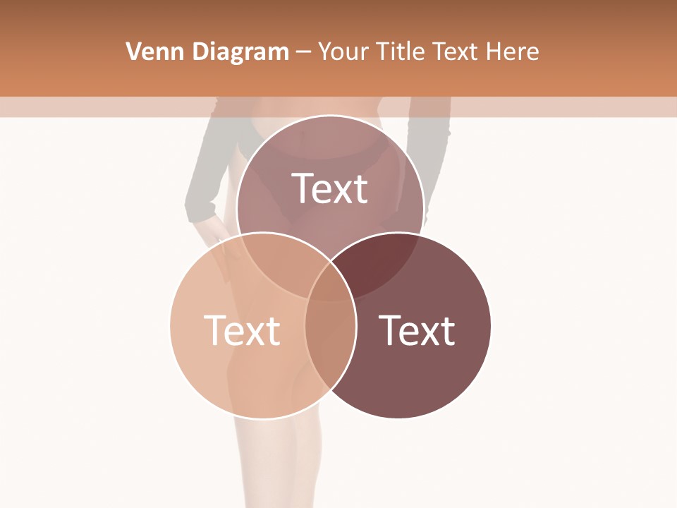 Flirty White Full Length Shot PowerPoint Template