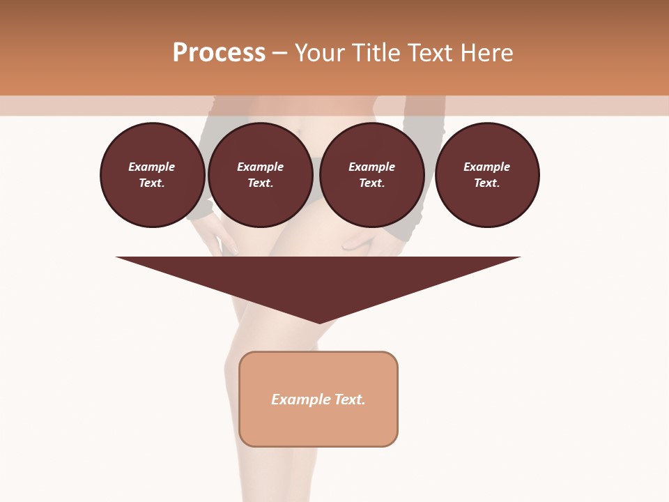 Flirty White Full Length Shot PowerPoint Template