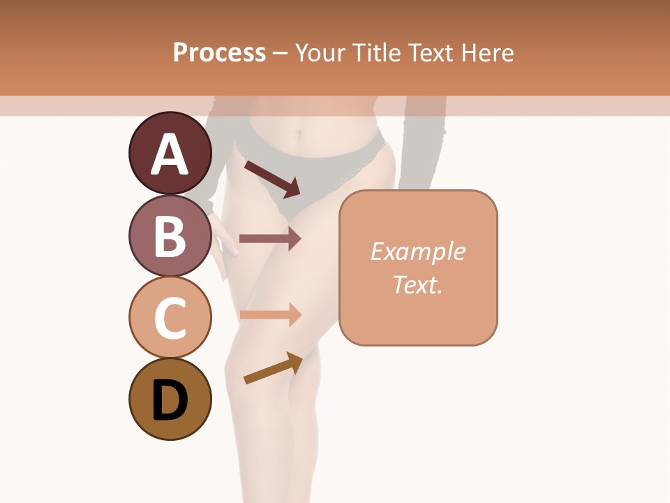 Flirty White Full Length Shot PowerPoint Template