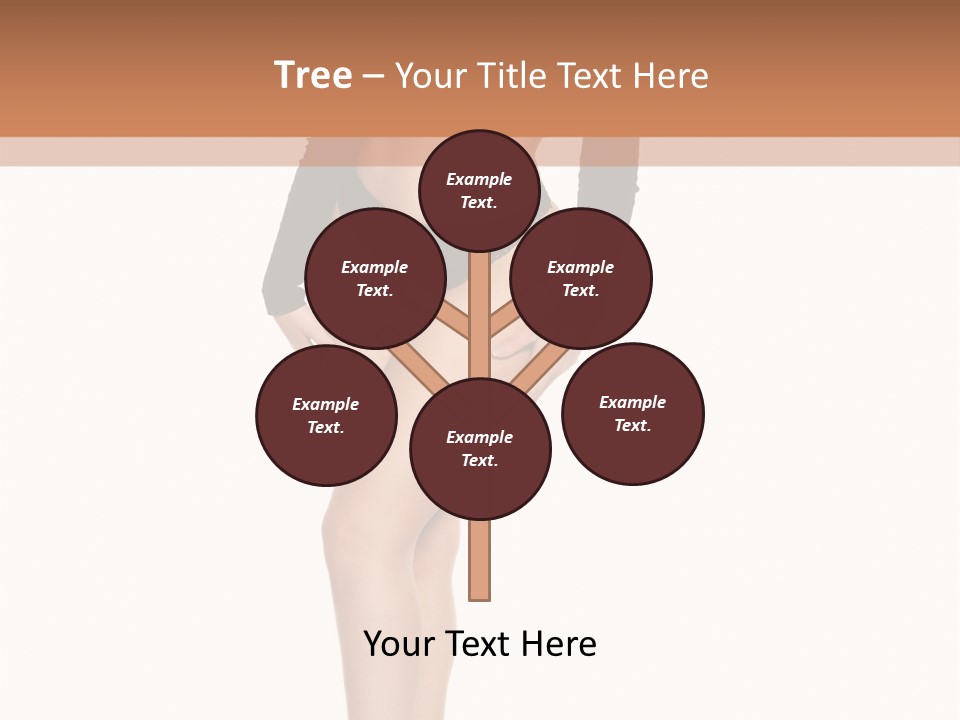 Flirty White Full Length Shot PowerPoint Template