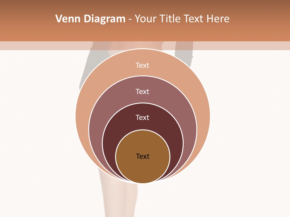 Flirty White Full Length Shot PowerPoint Template