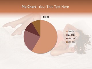 Knickers Attractive White Bed PowerPoint Template