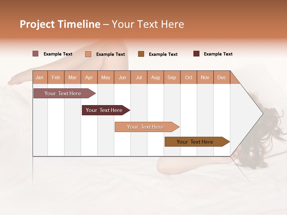 Knickers Attractive White Bed PowerPoint Template