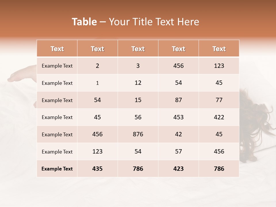 Knickers Attractive White Bed PowerPoint Template