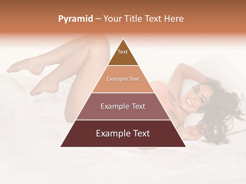 Knickers Attractive White Bed PowerPoint Template