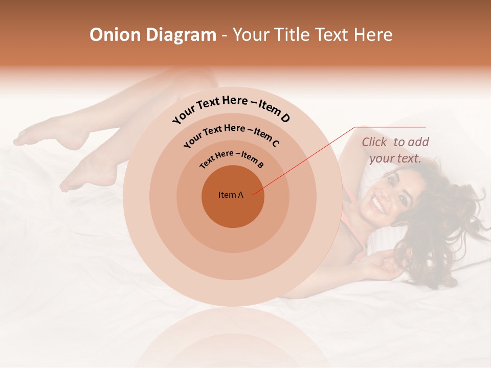 Knickers Attractive White Bed PowerPoint Template