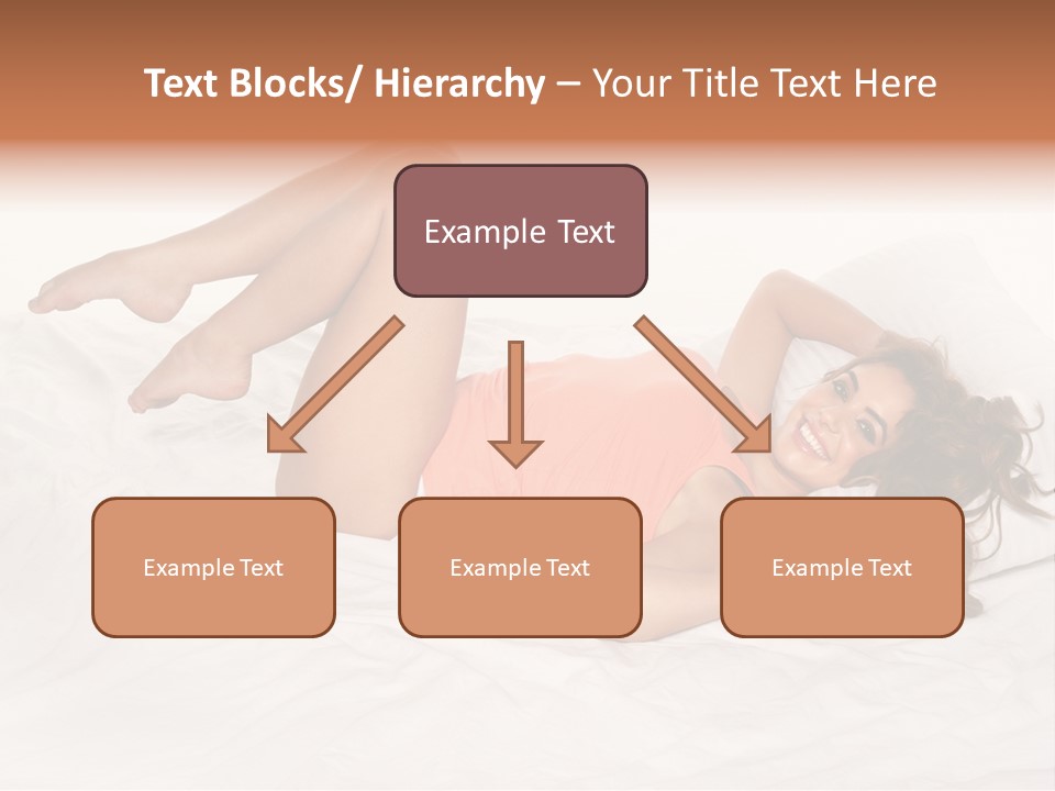 Knickers Attractive White Bed PowerPoint Template