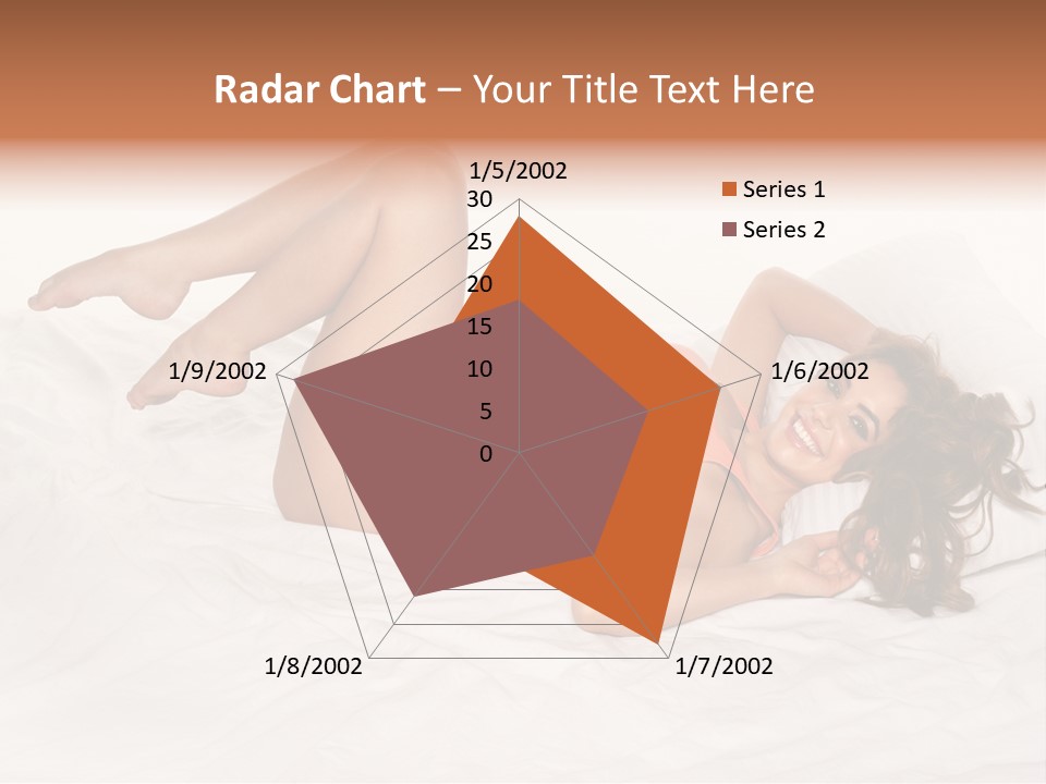 Knickers Attractive White Bed PowerPoint Template