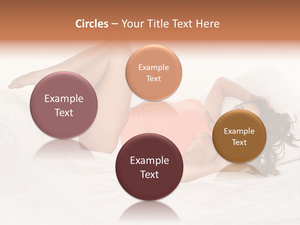 Knickers Attractive White Bed PowerPoint Template