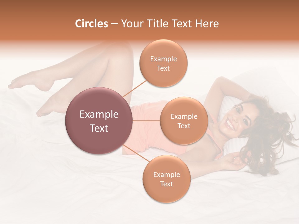 Knickers Attractive White Bed PowerPoint Template