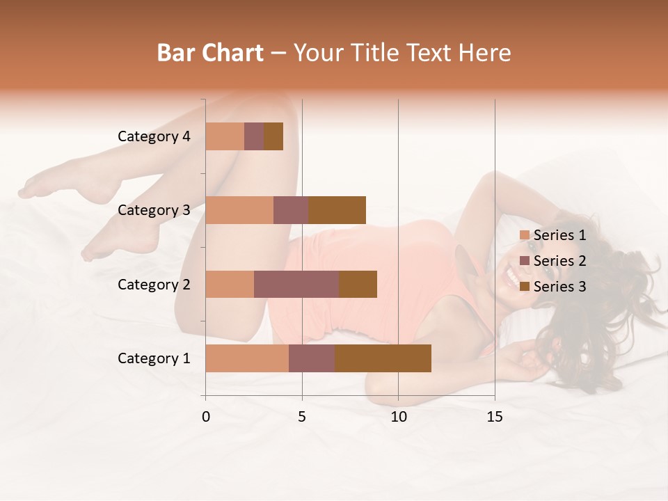 Knickers Attractive White Bed PowerPoint Template