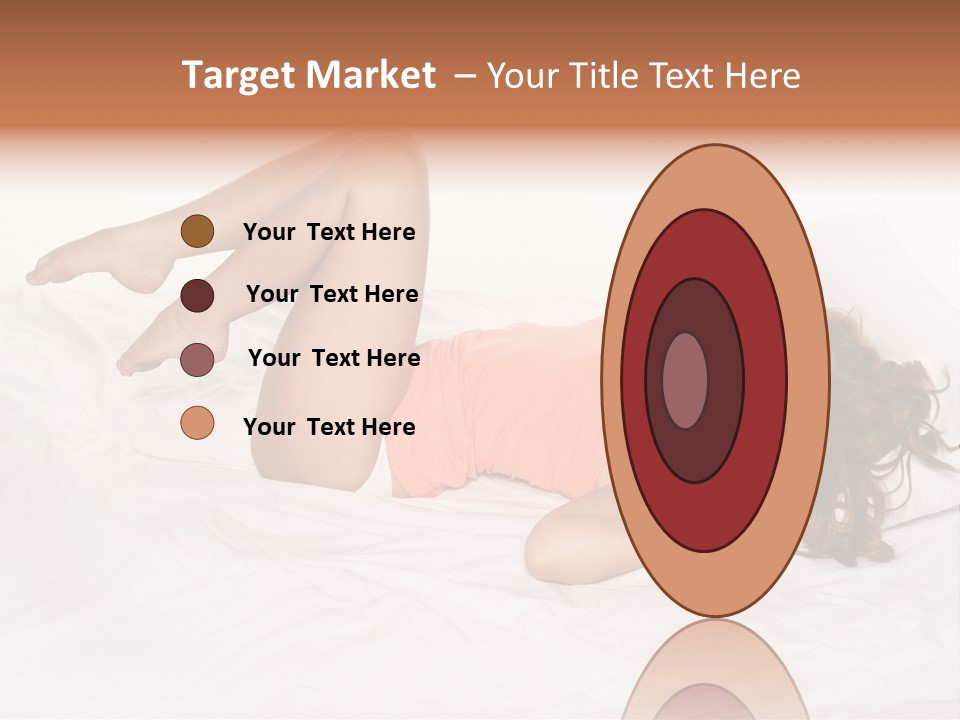 Knickers Attractive White Bed PowerPoint Template